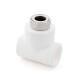 RTP Alpha Тройник с накидной гайкой на штуцере PP-R 25x3/4"х25, белый-0