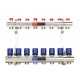 Varmega Коллекторная группа для отопления ВР 1", на 8 контуров 3/4" EK, латунь-0