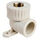 RTP Alpha Угольник комбинированный с креплением PP-R 20х1/2" ВР серый-2