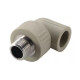 Fusionplast Угольник комбинированный PP-R 20x1/2" НР серый-0