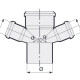 Крестовина канализационная SINIKON COMFORT 110-110-110 x 87,5-1