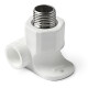 Pro Aqua PP-R Уголок байпасный для смесителя НР 20x1/2" белый -0