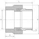 SLT BLOCKFIRE RED Муфта комбинированная PP-R НР 40×1.1/4" под ключ-1