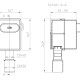 HL 4000.0 Корпус без сифонного блока для скрытой установки-1