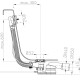 HL 555N.L.0 Выпуск полуавтомат для ванн (L= 80 см)-1