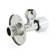 UNI-FITT Вентиль Н-обж 1/2" x 10 мм (3/8") для подкл. бачков / смесителей, хром.-0