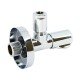 UNI-FITT Вентиль Н-обж 1/2" x 10 мм (3/8") LUX, для подкл. бачков / смесителей, хром, рукоятка метал-0