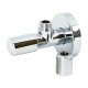 UNI-FITT Вентиль Н-обж 1/2" x 10 мм (3/8") LUX, для подкл. бачков / смесителей, хром, рукоятка метал-1