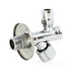 UNI-FITT Вентиль Н-обж 1/2" x 10 мм (3/8") для подкл. бачков / смесителей с фильтром, хром.-1