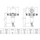 Uni-Fitt Фильтр промывной с манометром В-Н 1/2"x3/4" никелированный-3