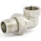 Uni-Fitt Разъёмное соединение угловое НВ DN15, 1/2" с прокладкой O-RING, никелированное-0