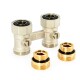 Uni-Fitt Узел нижнего подключения радиатора НН 1/2"x3/4"ЕК прямой, с ниппелями-0