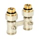 Uni-Fitt Узел нижнего подключения радиатора НН 1/2"x3/4"ЕК прямой, с ниппелями-1