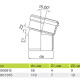 Pro Aqua Stilte Plus Отвод 110x15°-1