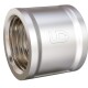 LD Муфта латунная ВР DN 20x15, 3/4"x1/2", никелированная-0