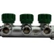 ONE PLUS Коллектор хромированный 3/4"x1/2"х3-0