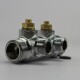 ONE PLUS Коллектор хромированный 3/4"x1/2"х2-1