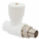 Lammin Вентиль радиаторный прямой PP-R 20х1/2" НР белый-1