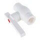 Lammin Кран шаровой PP-R 40 белый-2