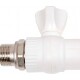 Lammin Кран шаровой радиаторный прямой PP-R PREMIUM 20х1/2" белый-3