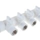 Lammin Коллектор с шаровыми кранами PP-R ВР 32х1/2"х4 выхода, белый-2