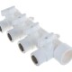 Lammin Коллектор с шаровыми кранами PP-R ВР 32х1/2"х4 выхода, белый-1