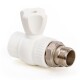 Lammin Кран шаровой радиаторный прямой PP-R PREMIUM 25х3/4" белый-2