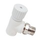 Lammin Вентиль радиаторный угловой PP-R 20х1/2" НР белый-0