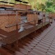 Fachmann Кровельный мостик 1200 Рал 8017 толщина полотна 2мм-1