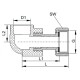 RTP Alpha Угольник с накидной гайкой PP-R 25х3/4" мет. штуцер, серый-1