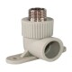 RTP Alpha Угольник комбинированный с креплением PP-R 25x3/4" НР серый-0