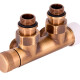 SR Rubinetterie Узел нижнего подключения термостатический угловой Tondera 1/2"х3/4"Е Бронза (правый)-0