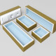 Звукоизоляционный подрозетник 5-секционный SoundGuard M-BOX 5, 410х120х45 мм-1