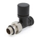 DR Клапан запорный прямой 1/2"x1/2", черный, крышка латунь-0