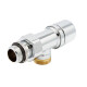 DR Клапан запорный осевой 24/19x1/2", никель, крышка никелированная латунь-0
