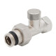 DR Клапан запорный прямой 1/2"x1/2", никель, крышка никелированная латунь-0