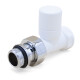 DR Клапан запорный прямой 1/2"x1/2", белый, крышка латунь-0