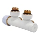 Primoclima Узел нижнего подключения термостатический Thermolink угловой 1/2"х3/4", белый, левый-2