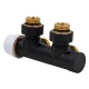 Primoclima Узел нижнего подключения термостатический Thermolink угловой 1/2"х3/4", черный, левый-2