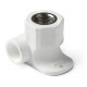 Pro Aqua PP-R Уголок байпасный для смесителя ВР 20x1/2" белый-0
