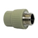 Fusionplast Муфта комбинированная PP-R 32x3/4" НР серая-0