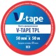 Лента армированная V-TAPE-TPL 50x50 красная-0