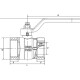 Uni-Fitt Кран шаровой VIVO ВВ DN 15, 1/2", ручка-1