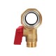 Hoobs Коллектор латунный с шаровыми кранами 3/4"x3x1/2"EK, красные ручки-3
