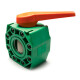 41606 Aquatherm Кран шаровой фланцевый PP-R Fusiotherm green pipe 125 мм-0
