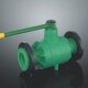 Кран шаровый PP фланцевый Aquatherm Fusiotherm green pipe-0