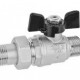 Bugatti Кран шаровой OKLAHOMA арт.0317 H-B, PN 32 DN 20, 3/4"x3/4" бабочка-0