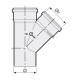 Тройник канализационный SINIKON COMFORT 45° DN 50x50-2