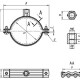 Termoclip Хомут для стандартных нагрузок PI-SD M8/М10 25x1,5F 4", 108-114-1
