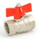 Uni-Fitt Кран шаровой VIVO ВВ DN 15, 1/2", бабочка-0
